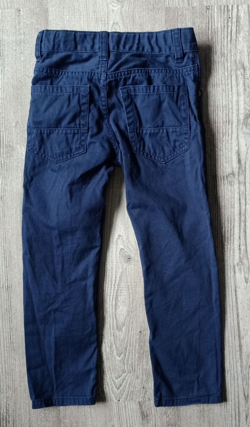 Granatowe jeansy regular h&m rozmiar 104