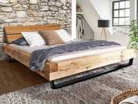 Lity dąb - łóżko w stylu modern z metalowymi nogami 180x200 cm!