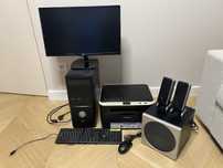 Kopletny komputer PC + Monitor LG 24” + logitech z3