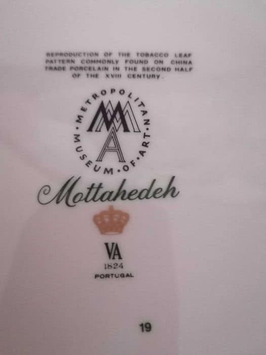 Fruteiro Grande Mottahedeh Vista Alegre Tobacco Leaf