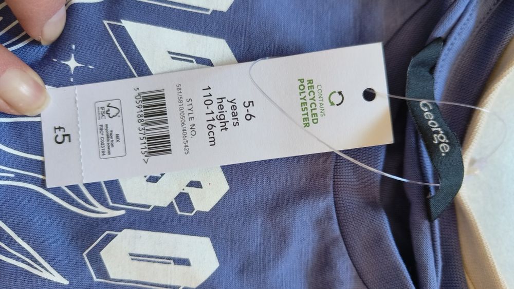 Реглан футболка 110-116см, 5-6років George