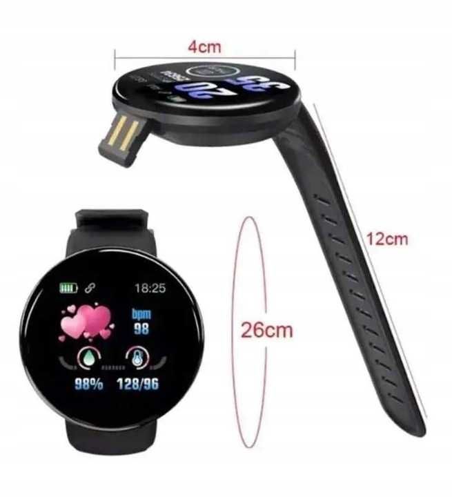 PL MENU SMARTWATCH 2023 inteligentny zegarek puls kcal