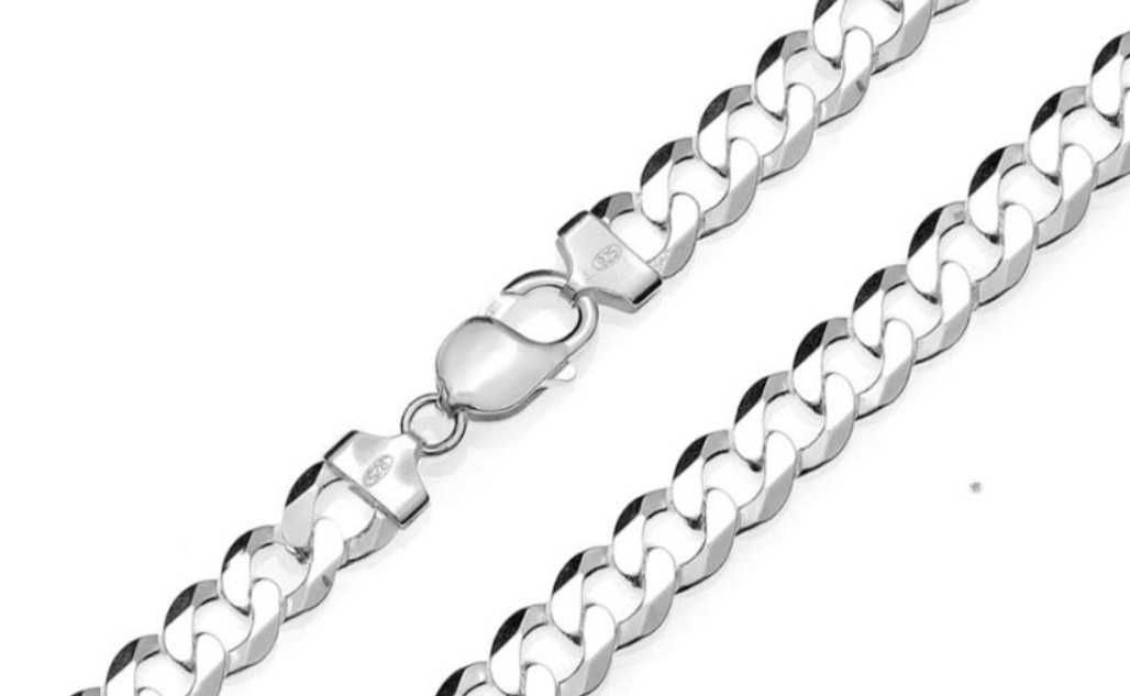 Srebrny ŁAŃCUSZEK 50cm PANCERKA 25 gram PRÓBA 925 + GRATIS