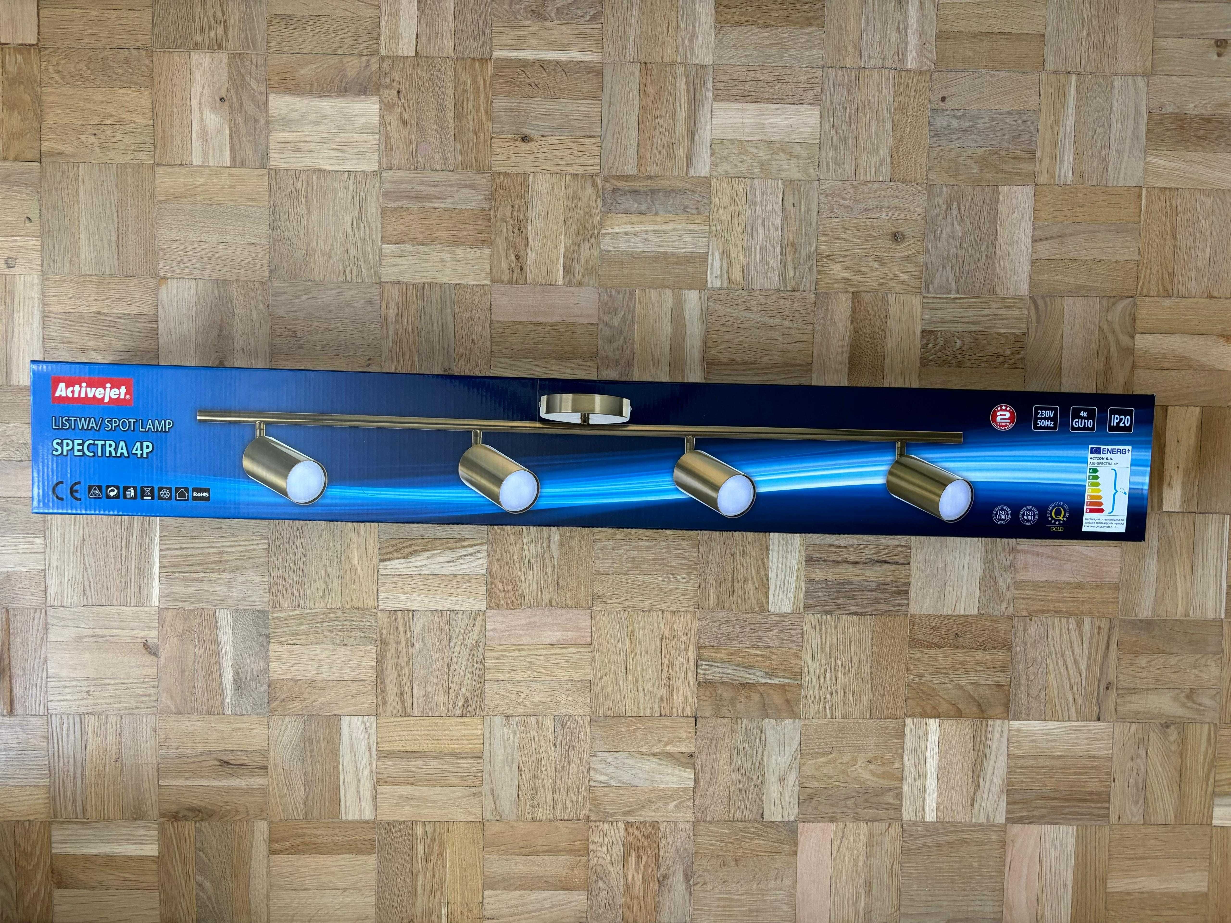 Lampa Activejet Listwa AJE SPECTRA 4P złota