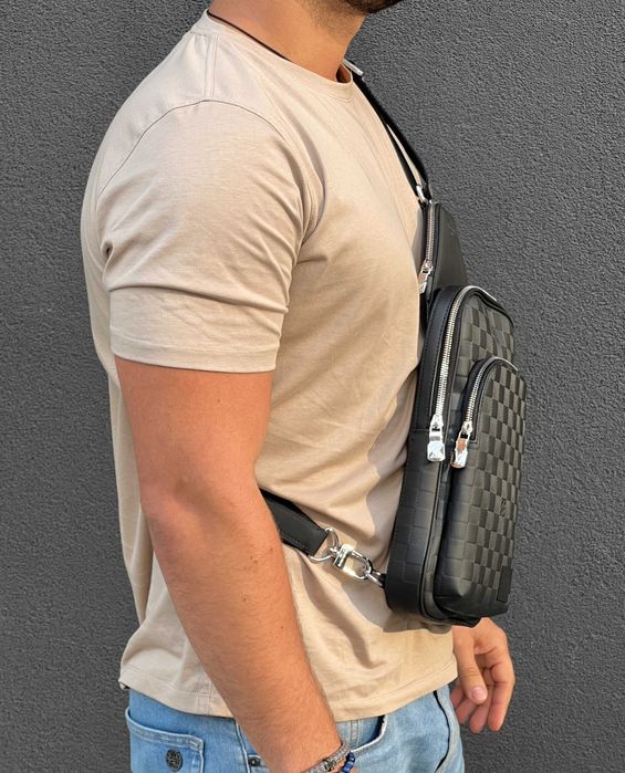 Мужская кожанная сумка СЛИНГ Sac Avenue Sling bag Louis Vuitton
