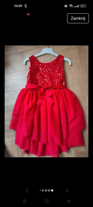 H&M ubranka świąteczne dla dziewczynki 110/116