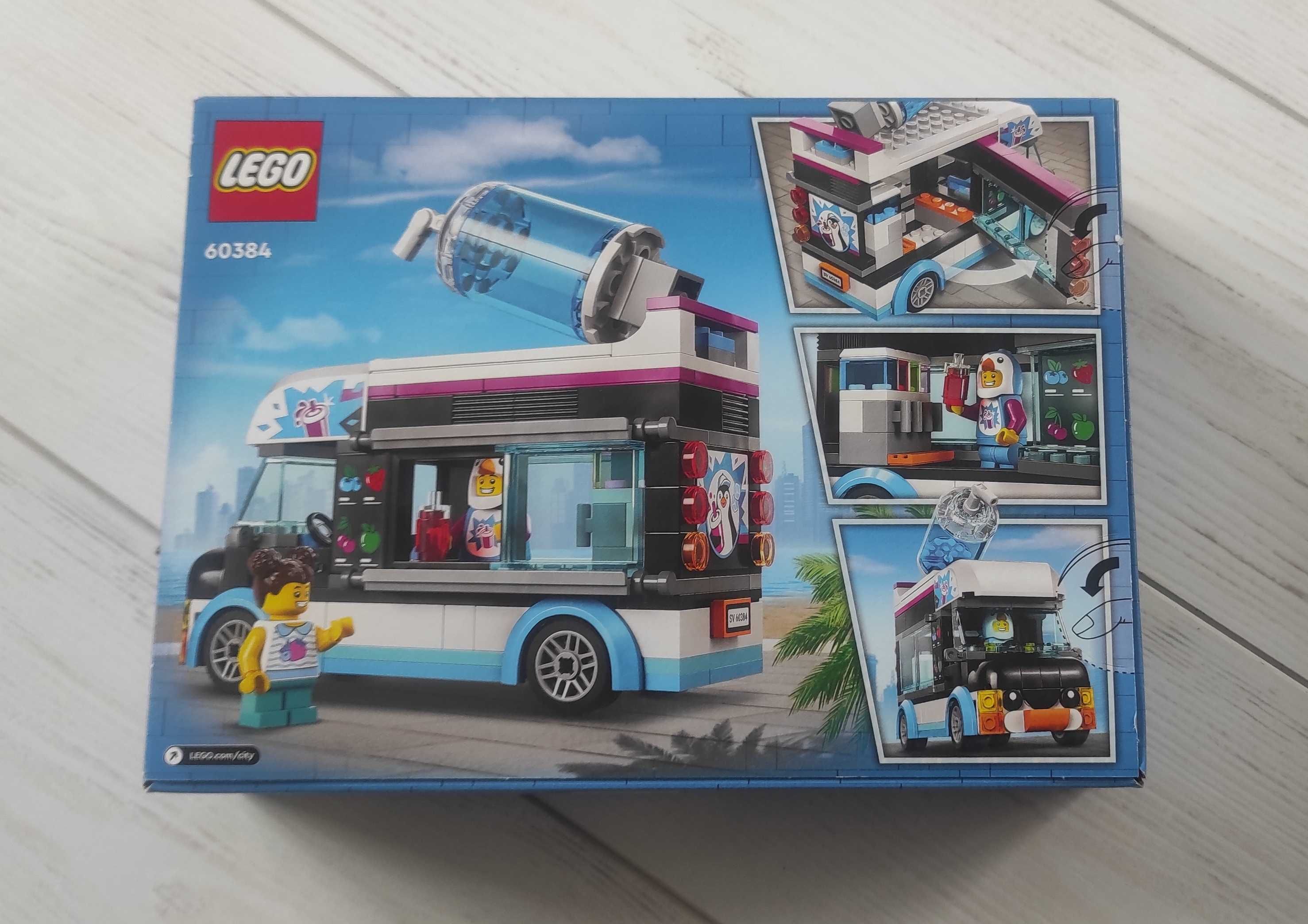 LEGO 60384 City Pingwinia furgonetka ze slushem