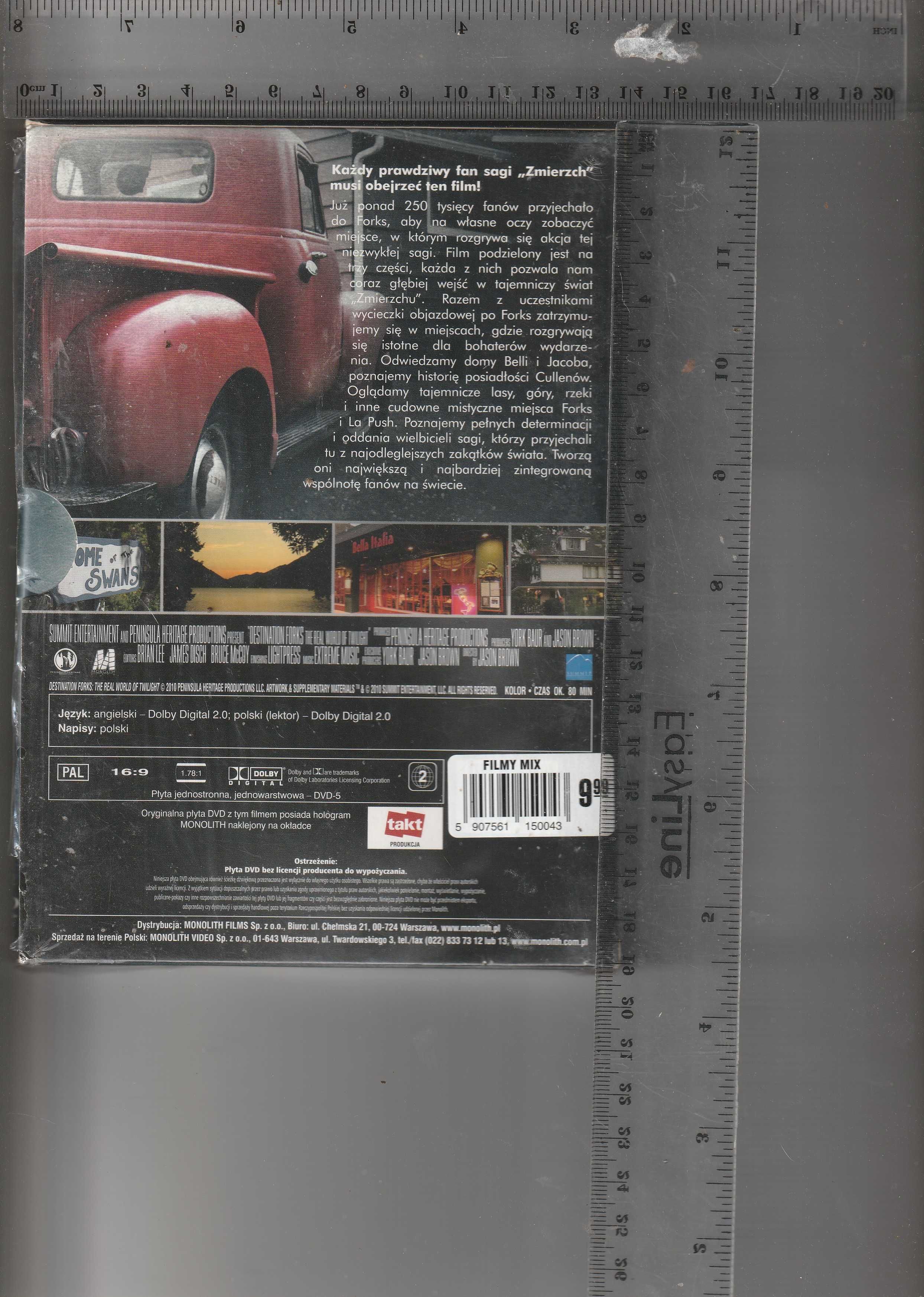 Kierunek Forks prawdziwy świat Zmierzchu DVD