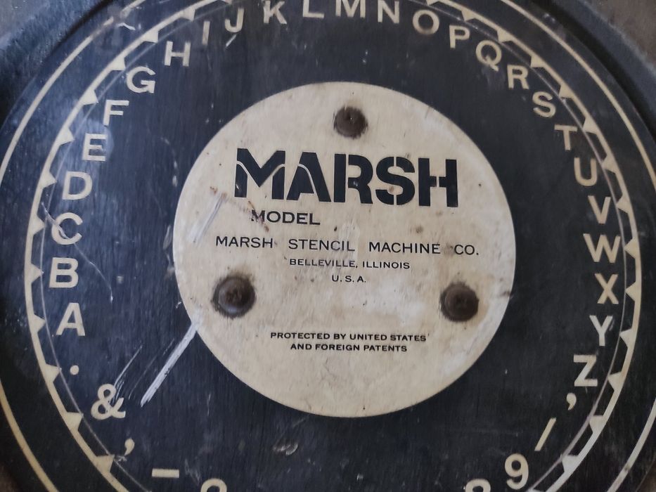 Marsh wycinanka liter i liczb USA