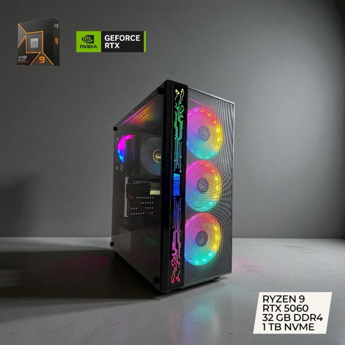 Новий топ ПК Ryzen 9 / RTX 5060 8 Gb / 32GB / SSD 1TB — 36 999 грн!