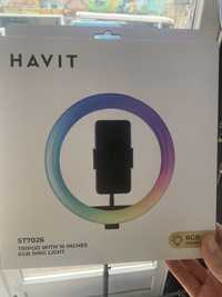 Трипод для смартфонов + светодиодное кольцо HAVIT HV-ST7026