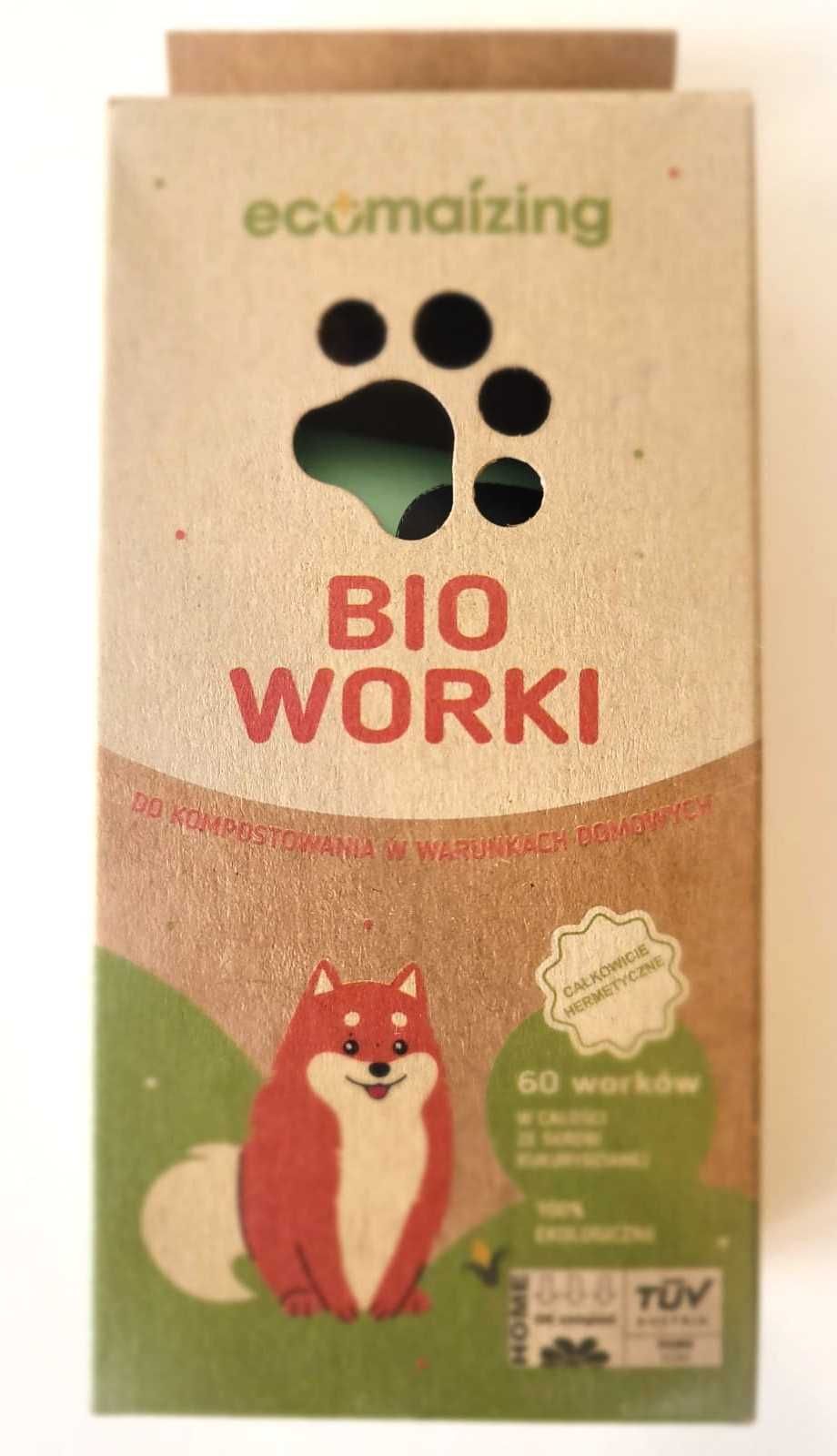 BIO Worki na psie odchody biodegradowalne 60 szt  eko certyfikowane