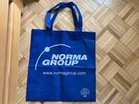Granatowa wielorazowa mocna wytrzymała torba ekotorba nowa