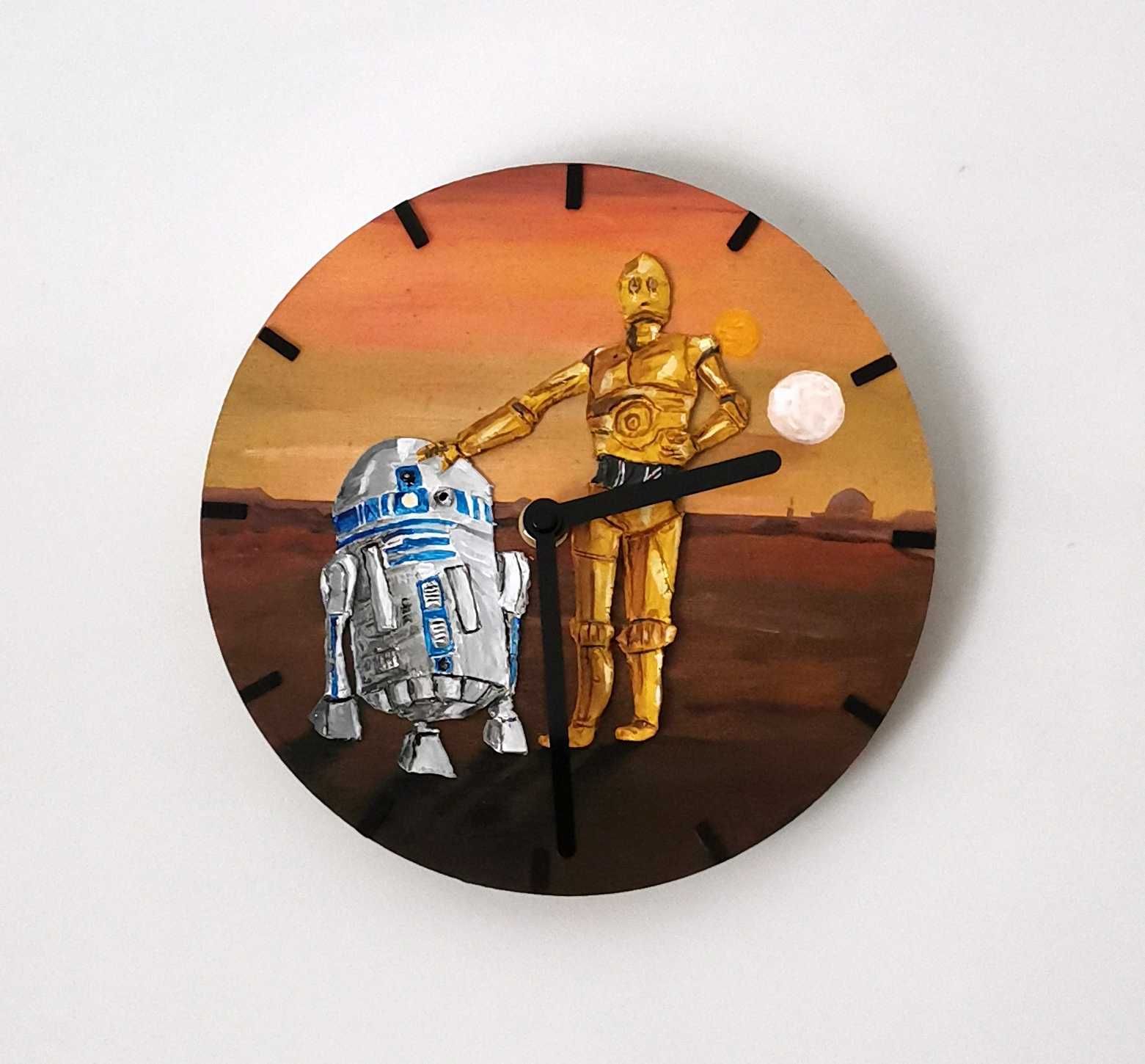 Zegar na ścianę Star Wars "C3PO & R2D2" Zegar ścienny 20 cm
