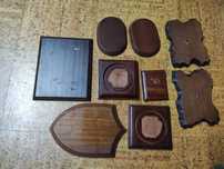 9 placas de madeira para dioramas de modelismo