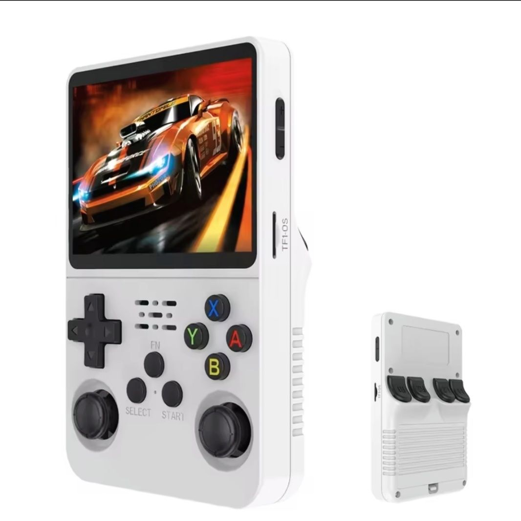 Consola Retro R36S NOVA – 3 cores disponíveis (Preto, Roxo, Branco)