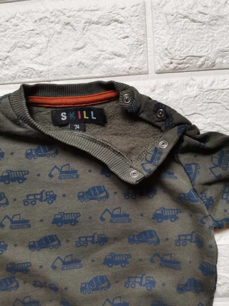 9 zł  bluza sweter bluzka- maszyny budowlane roz. 74