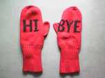 rekawiczki akrylowe sinsay  hi bye stan dobry tania wysylka