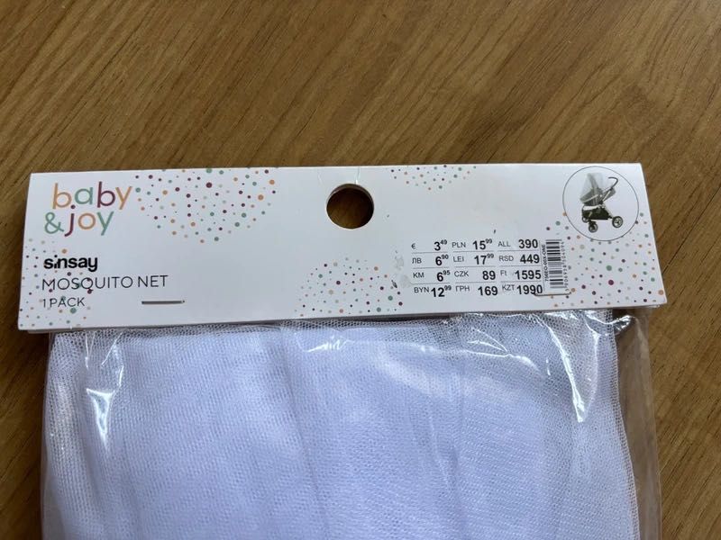 Moskitiera Na Wózek Dziecięcy Spacerówkę Siatka Sinsay