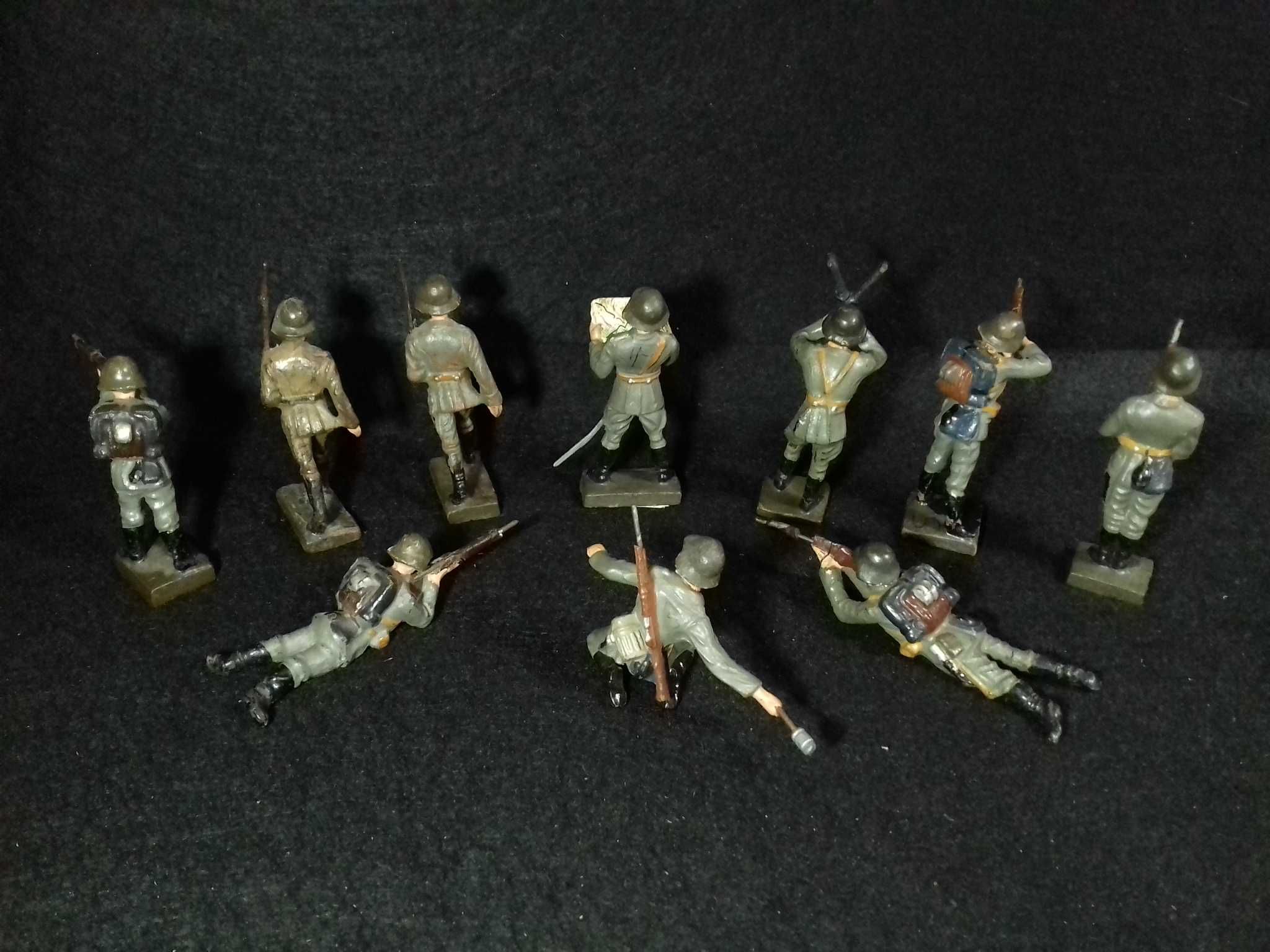 Lineol Soldiers (10 unid) - made in Germany 1940´s