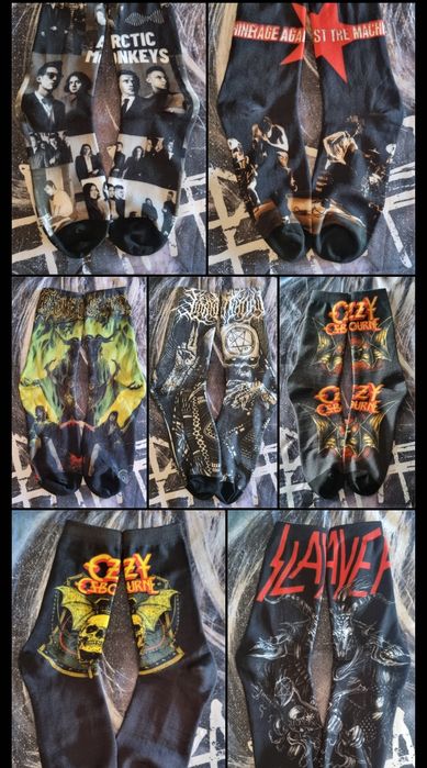 Meias de Bandas Rock Metal