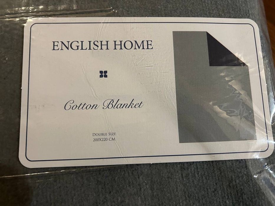 Плед, бавовна , декор, покривало, English home