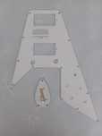 Pickguard Gibson Flying V - Branco 3ply e Truss Rod Cover