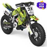 Klocki technic motor, motocykl, crossowy, cross, 1:10, jak lego