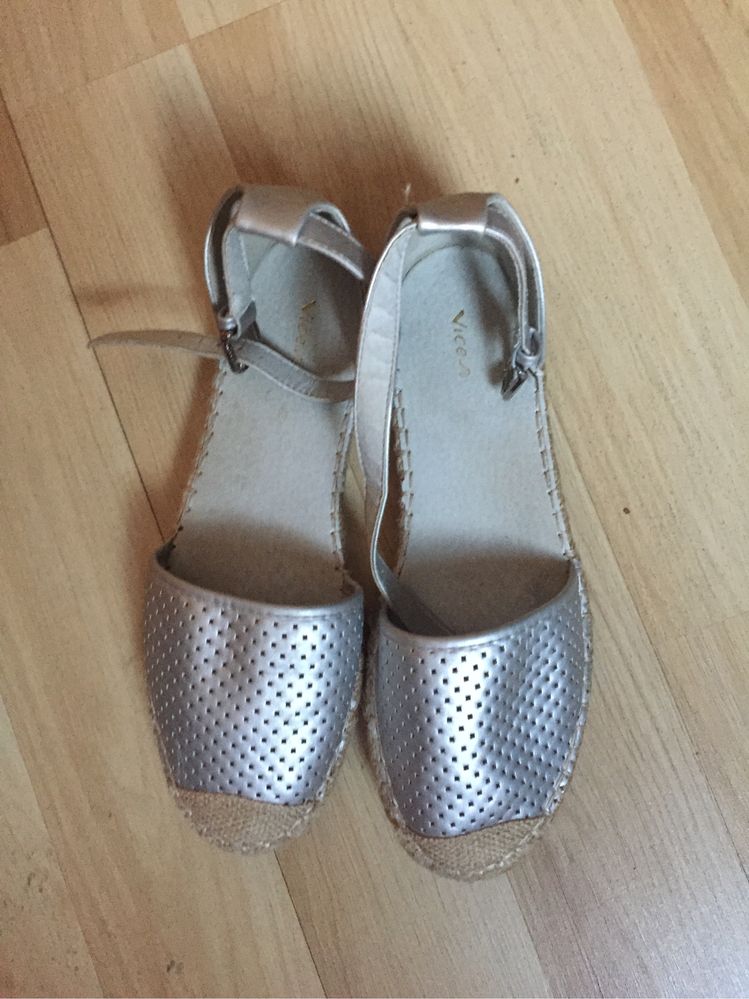 Espadryle srebrne  41/ 26