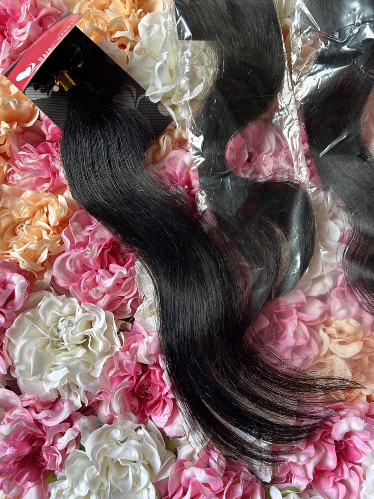 Włosy doczepiane naturalne 75 pasemek keratynowych keratyna 30cm