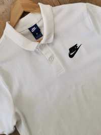 Nike polo t-shirt krótki rękaw logowana męska bawełna L