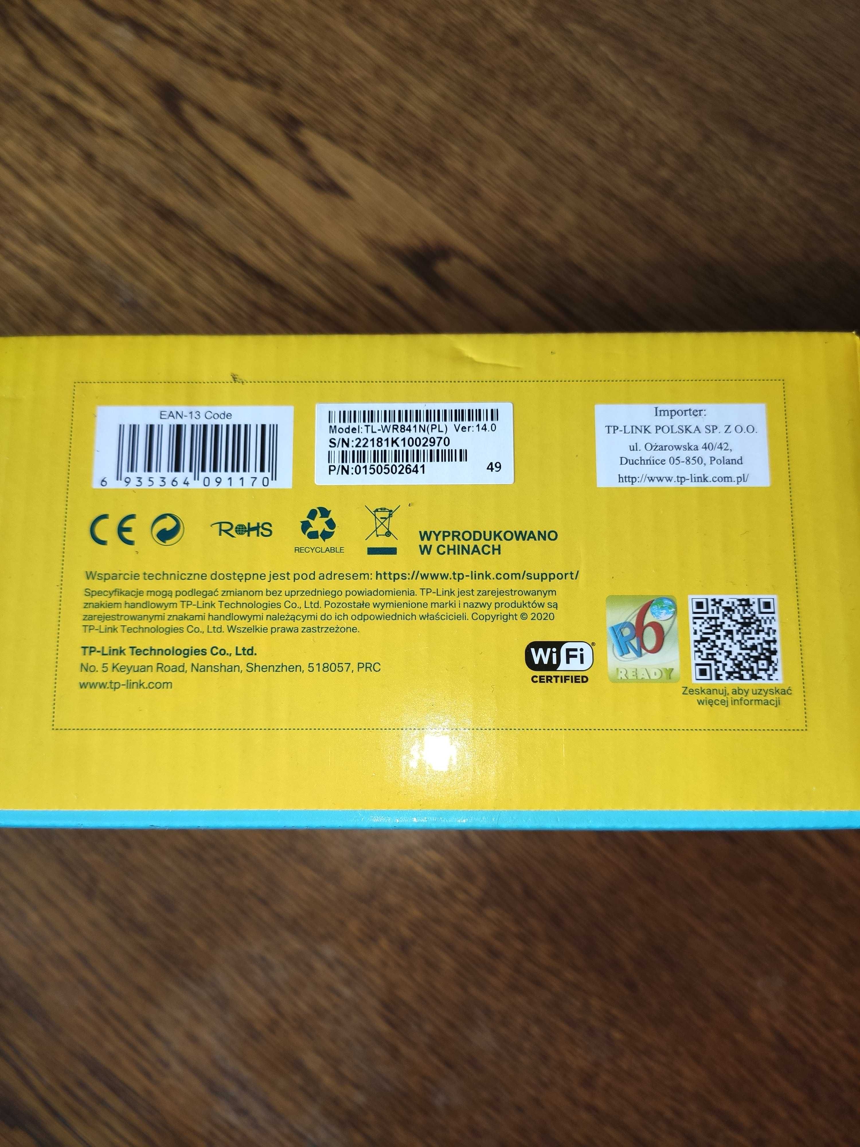 Router bezprzewodowy TP-Link 300mb/s, TL-WR841N, standard N