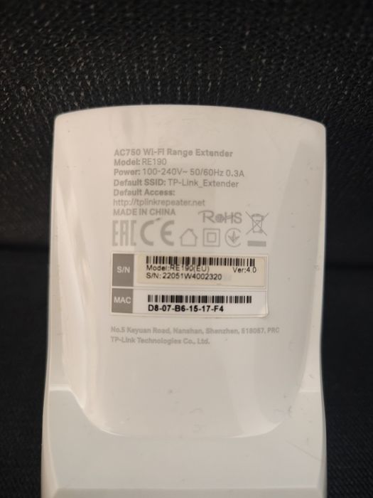 Wzmacniacz sygnału Wifi TP-Link RE190