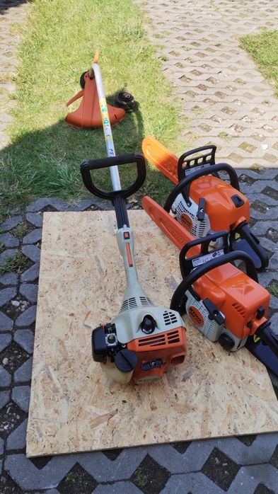 Zabytkowa podkaszarka kosa Stihl FS38 plus druga w częściach