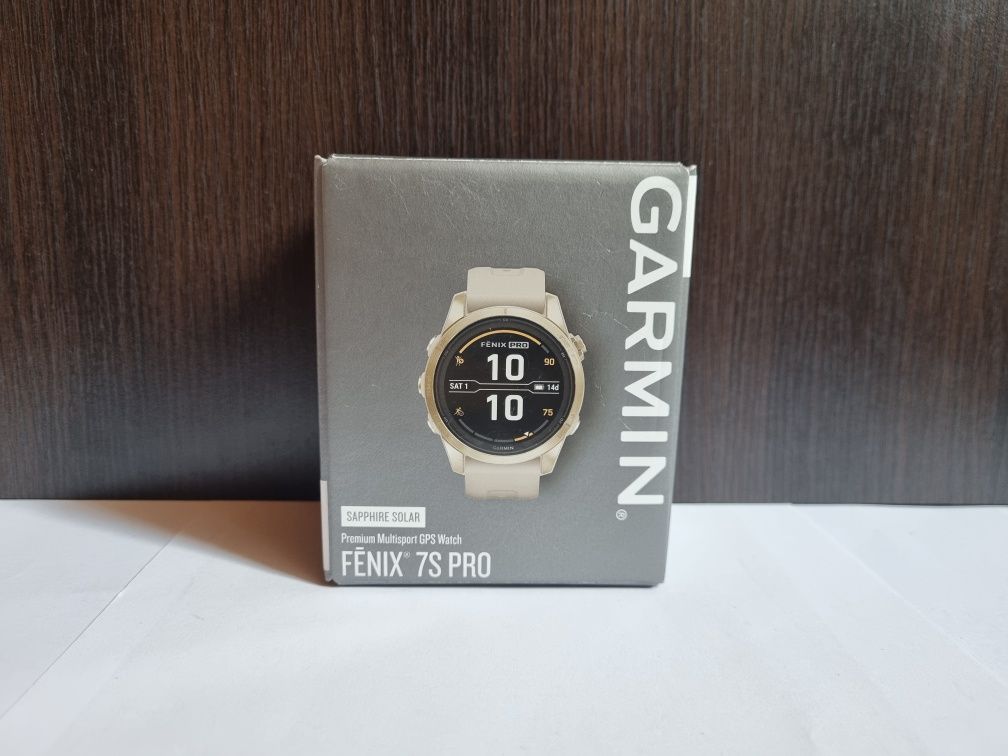 Годинник Garmin Fenix 7S Pro Sapphire Solar Soft G. LSB (010-02776-15)