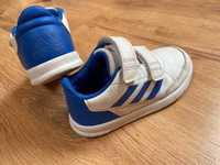 Sportowe buty chlopiece adidas biale wiosna na rzep 26