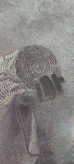 Bartolozzi ou aprendiz enorme Matriz gravura em cobre séc XIX