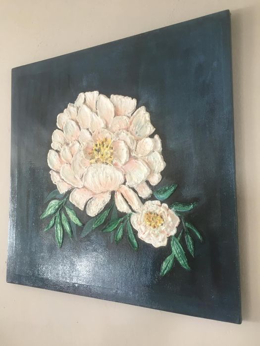 Obraz 3d 50x50 ręcznie malowane