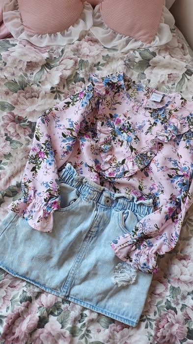 koszula bluzka lindex newbie bluzka kwiaty