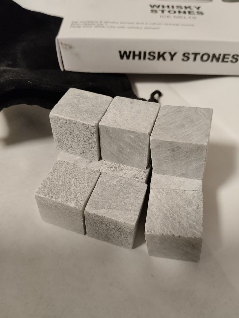 Камни для виски "Whiskey Stones" 7шт. с мешочком для хранения