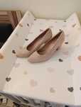 Buty damskie zamszowe pudrowy róż 38 obcas 8cm
