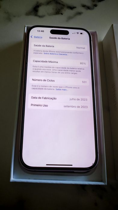 Telemóvel iPhone 15 rosa (pink), 128GB