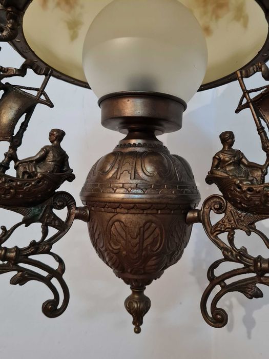 Okazała Lampa wisząca jak naftowa ŻYRANDOL