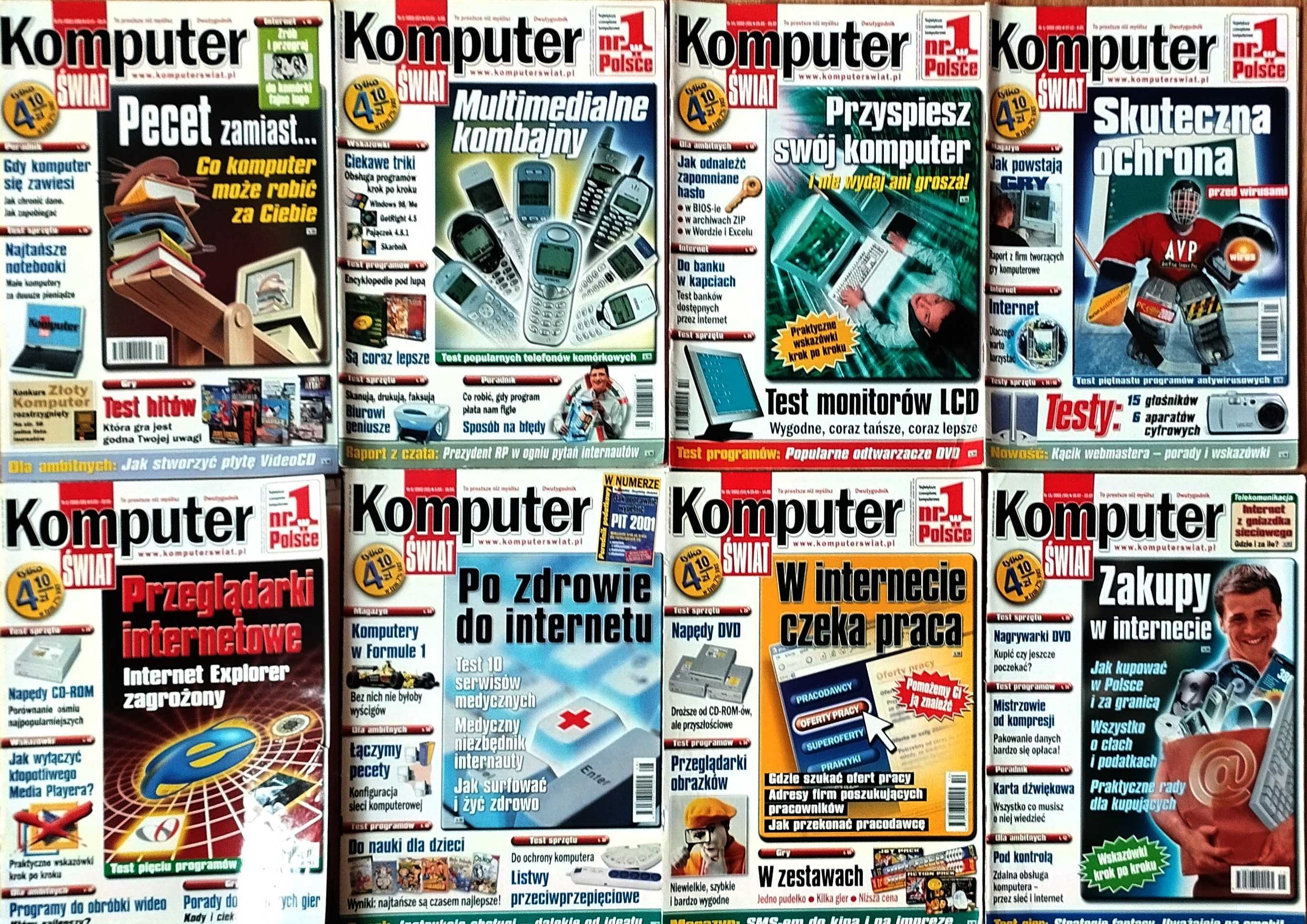 Komputer Świat 2002 rok 25 wydań magazyn gazeta komputery
