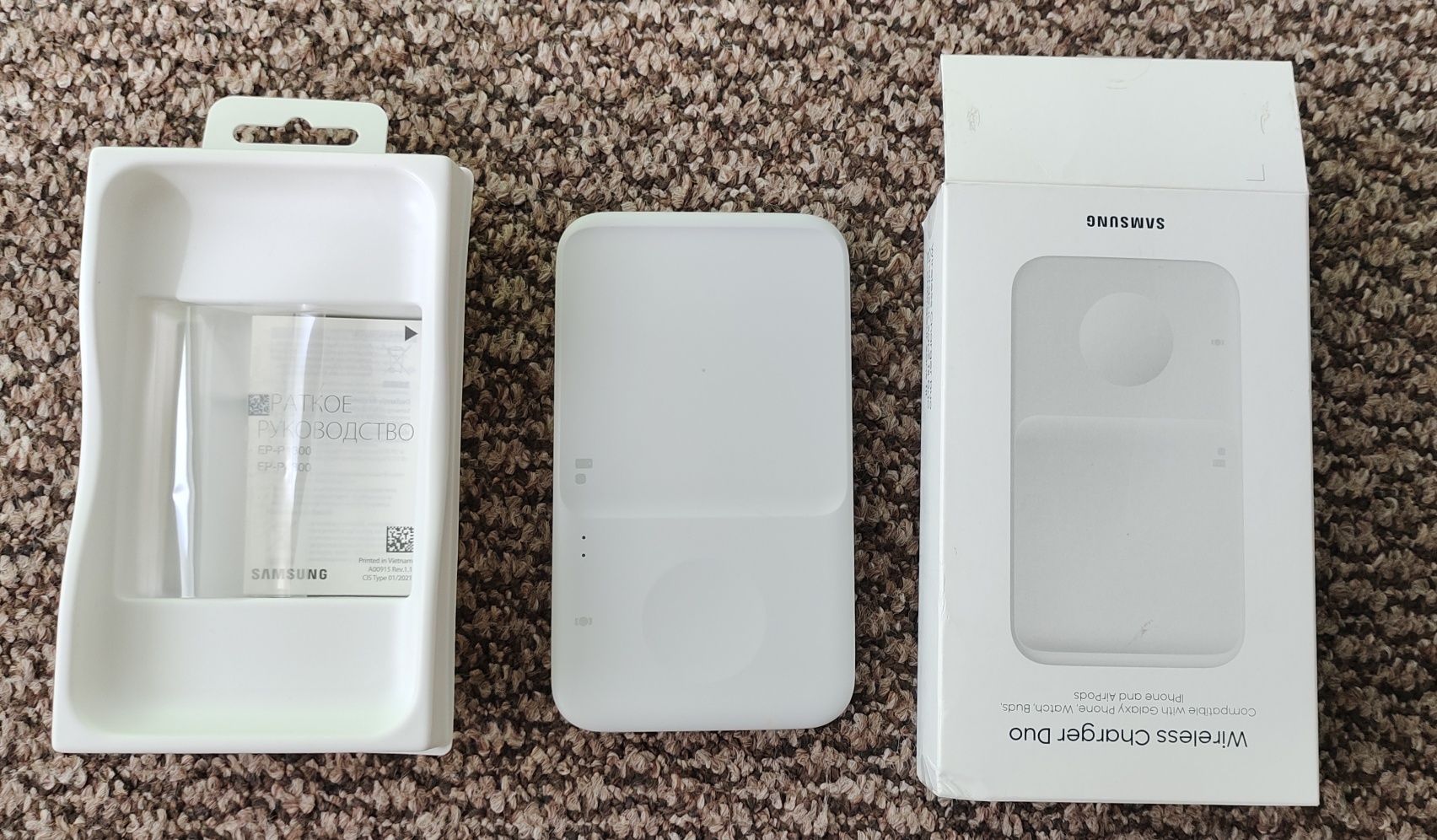 Бездротова, беспроводная зарядка Samsung Wireless Charger Duo !