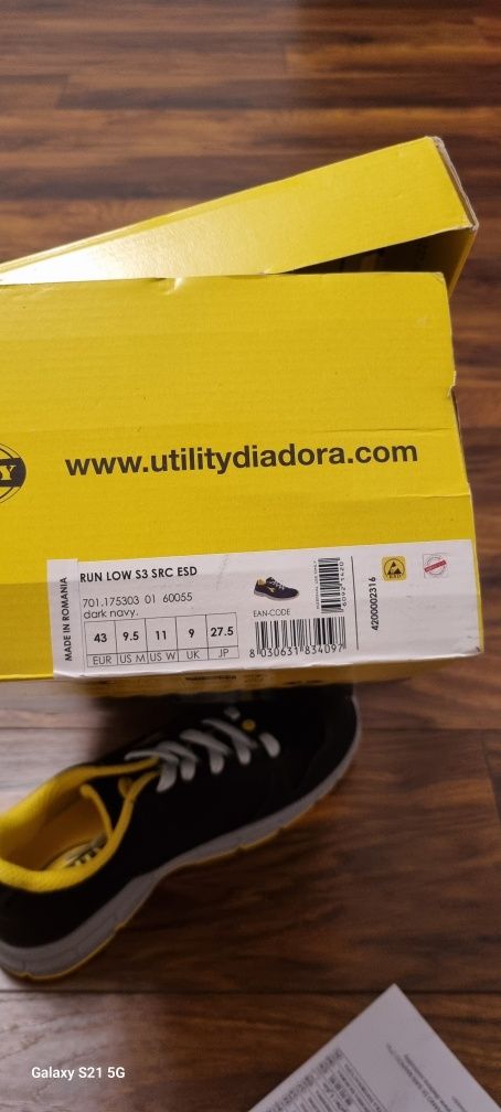Захисне взуття Utility Diadora RUN LOW S3 SRC ESD