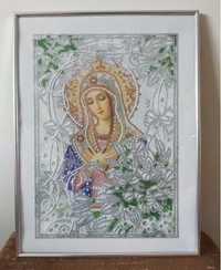 Obraz Maryja Matka Boska religia haft ikona piękna