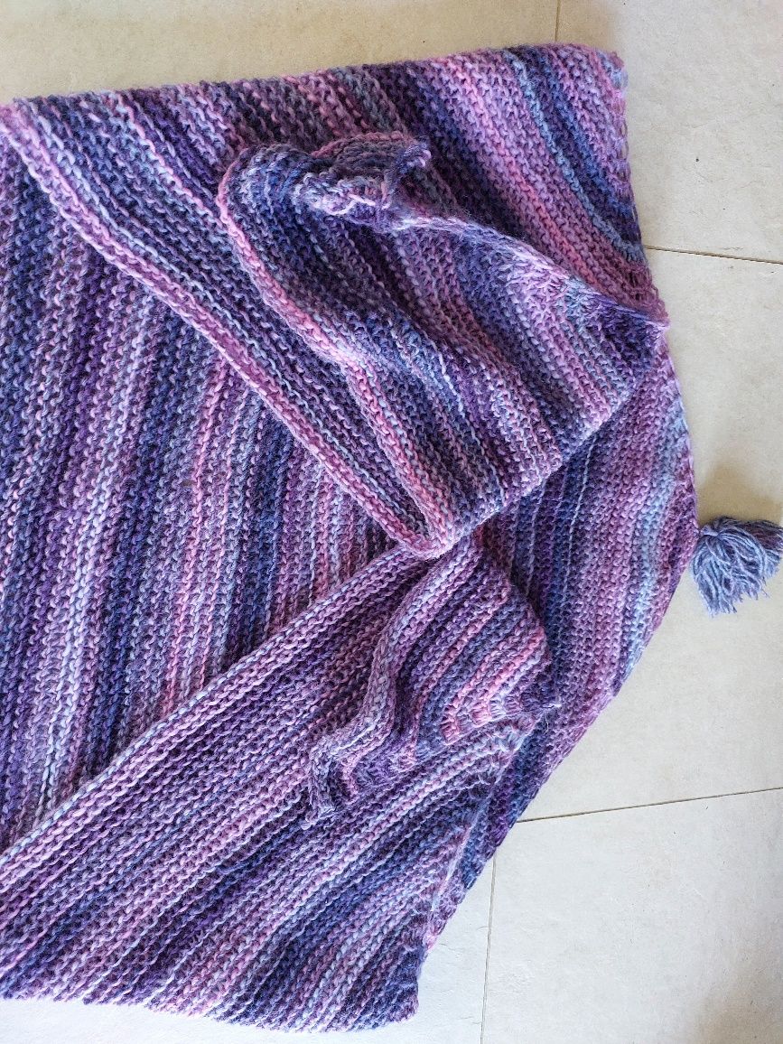 Chusta hand made z wełną