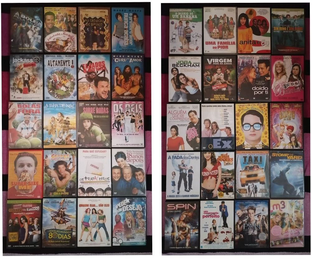 Lote 244 dvd's originais (LOTE 42)