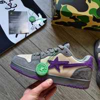 A Bathing Ape Court Sta 'Mist Grey Royal Purple Homme